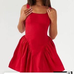 Sassy soirée corset mini dress pepper mayo